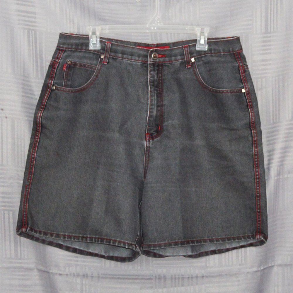 Crest light gray denim shorts